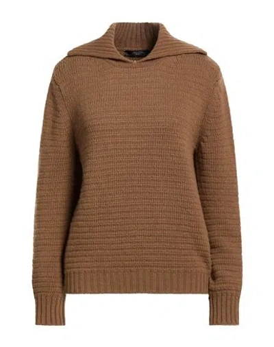 Weekend Max Mara Woman Sweater Brown Size Xxl Virgin Wool