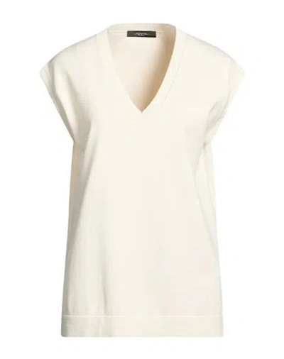 Weekend Max Mara Woman Sweater Cream Size M Viscose, Polyester In Neutral