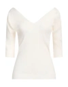 Weekend Max Mara Stretch-linen V-neck T-shirt In White