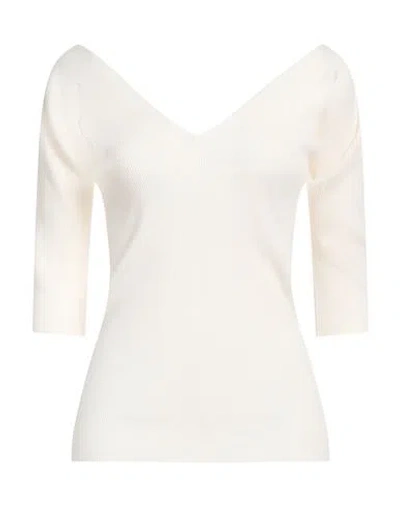 WEEKEND MAX MARA WEEKEND MAX MARA WOMAN SWEATER CREAM SIZE XXL VISCOSE, POLYESTER