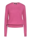 Weekend Max Mara Woman Sweater Fuchsia Size Xxl Wool, Cashmere In Pink
