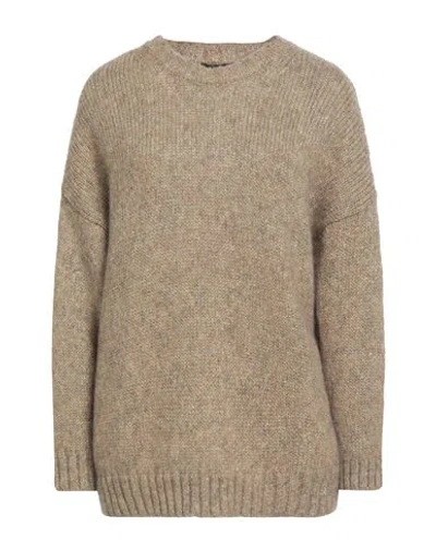 Weekend Max Mara Woman Sweater Gold Size S Metallic Fiber, Polyamide, Mohair Wool, Wool In Brown