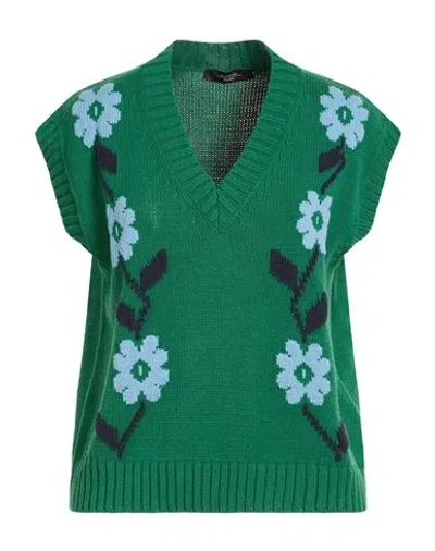 Weekend Max Mara Woman Sweater Green Size S Cotton, Acrylic