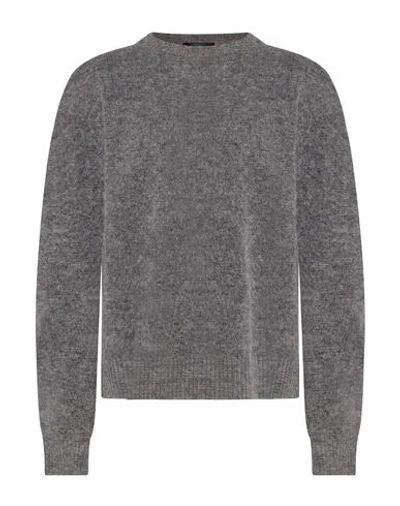 Weekend Max Mara Woman Sweater Grey Size M Alpaca Wool, Polyamide, Wool, Elastane In Gray