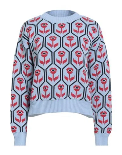 Weekend Max Mara Woman Sweater Light Blue Size M Cotton, Polyester