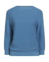 Weekend Max Mara Woman Sweater Light Blue Size Xxl Cotton