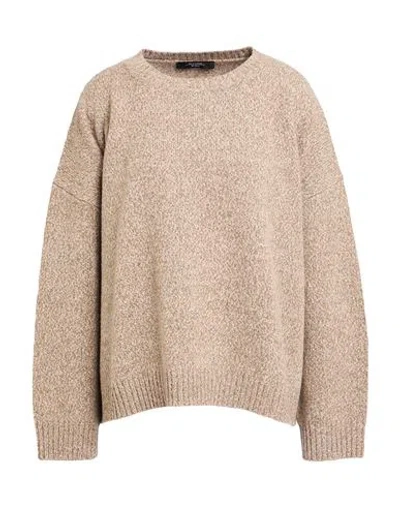 Weekend Max Mara Woman Sweater Light Brown Size L Virgin Wool