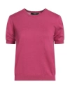 Weekend Max Mara Woman Sweater Magenta Size S Silk, Cotton In Pink