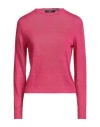 Weekend Max Mara Woman Sweater Magenta Size Xxl Linen In Pink