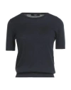 Weekend Max Mara Woman Sweater Midnight Blue Size Xxl Silk, Cotton