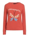 Weekend Max Mara Woman Sweater Orange Size L Cotton, Polyester In Orange