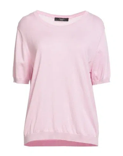 Weekend Max Mara Woman Sweater Pink Size Xs Silk, Cotton