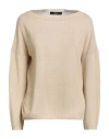 Weekend Max Mara Woman Sweater Sand Size M Linen In Neutral