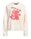 Weekend Max Mara Woman Sweatshirt Cream Size L Organic Cotton In White