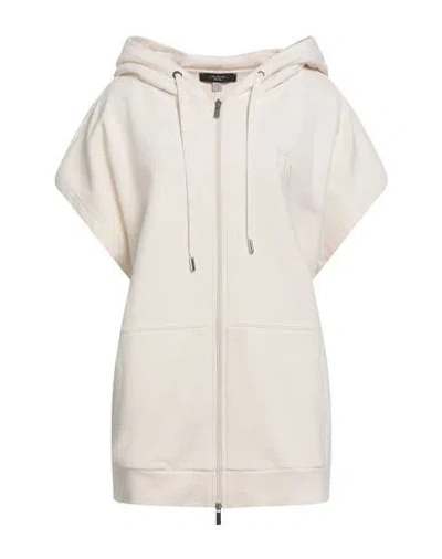 Weekend Max Mara Woman Sweatshirt Cream Size Xl Cotton In White