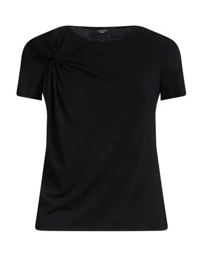Weekend Max Mara Woman T-shirt Black Size Xs Lyocell, Cotton, Elastane