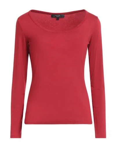 Weekend Max Mara Woman T-shirt Brick Size S Viscose, Elastane In Red