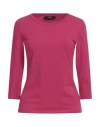 Weekend Max Mara Open-necked Black Shirt In Pink