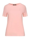 Weekend Max Mara Woman T-shirt Light Pink Size Xl Cotton, Elastane