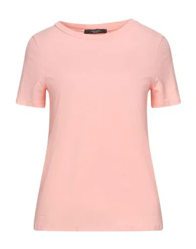 Weekend Max Mara Woman T-shirt Light Pink Size Xl Cotton, Elastane