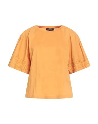 Weekend Max Mara Woman T-shirt Marigold Size Xxl Cotton In Yellow