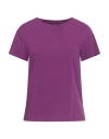 Weekend Max Mara Woman T-shirt Mauve Size Xl Cotton, Elastane In Purple