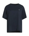Weekend Max Mara Woman T-shirt Navy Size Xl Cotton In Blue