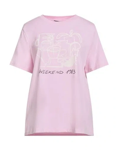 Weekend Max Mara Woman T-shirt Pink Size Xl Cotton