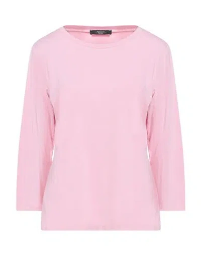 Weekend Max Mara Woman T-shirt Pink Size Xxl Cotton, Elastane