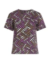 Weekend Max Mara Woman T-shirt Purple Size Xxl Cotton In Purple