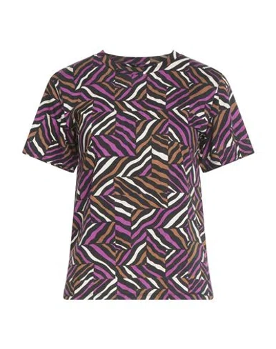 Weekend Max Mara Woman T-shirt Purple Size Xxl Cotton