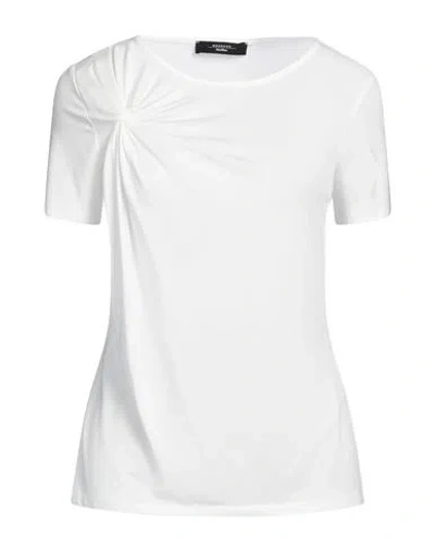 Weekend Max Mara Woman T-shirt White Size S Lyocell, Cotton, Elastane