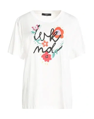 Weekend Max Mara Woman T-shirt White Size Xxl Cotton