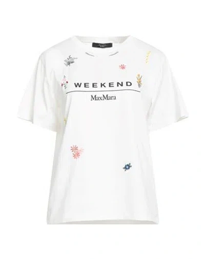 Weekend Max Mara Woman T-shirt White Size Xxl Cotton