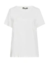Weekend Max Mara Woman T-shirt White Size Xxl Cotton, Elastane