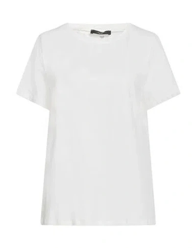 Weekend Max Mara Woman T-shirt White Size Xxl Cotton, Elastane