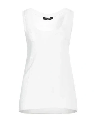 Weekend Max Mara Woman Tank Top White Size Xl Viscose, Polyamide In White