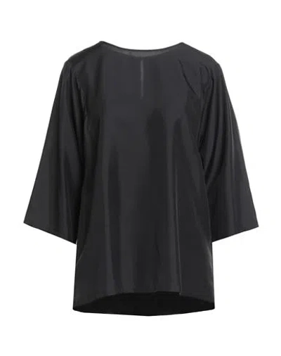 Weekend Max Mara Woman Top Black Size M Silk, Lyocell, Cotton, Elastane