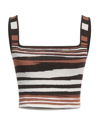 Weekend Max Mara Woman Top Brown Size L Viscose, Polyester
