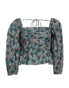 Weekend Max Mara Woman Top Green Size 14 Cotton In Multi