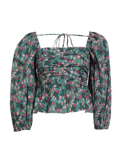 WEEKEND MAX MARA WEEKEND MAX MARA WOMAN TOP GREEN SIZE 14 COTTON