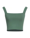 Weekend Max Mara Woman Top Green Size L Viscose, Polyester In Green
