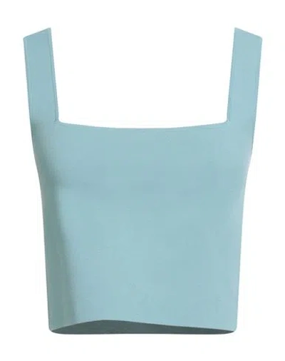 Weekend Max Mara Woman Top Sky Blue Size L Viscose, Polyester