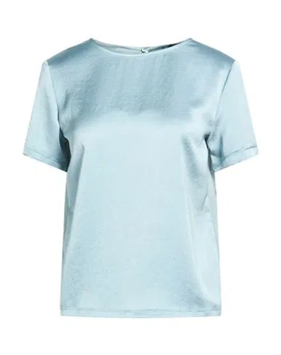 Weekend Max Mara Woman Top Sky Blue Size Xs Polyester, Lyocell, Polyamide, Elastane