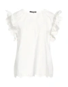 Weekend Max Mara Woman Top White Size Xs Cotton In White
