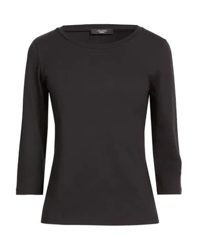 Weekend Max Mara Woman T-shirt Black Size L Cotton, Elastane