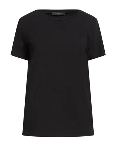Weekend Max Mara Woman T-shirt Black Size Xl Cotton, Elastane