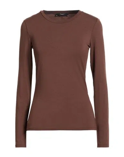 Weekend Max Mara Woman T-shirt Brown Size Xl Viscose, Elastane