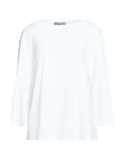 Weekend Max Mara Woman T-shirt Ivory Size Xxl Cotton, Elastane In White