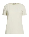 Weekend Max Mara Woman T-shirt Light Green Size Xl Cotton, Elastane In Neutral